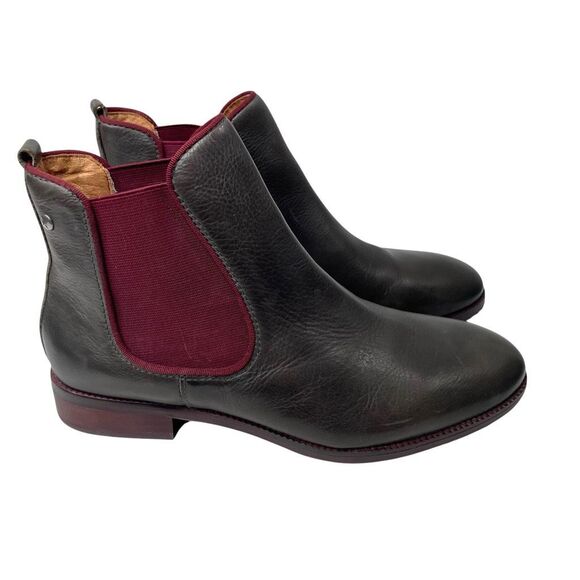 NEW Pikolinos Royal leather ankle boots Size 39 brown maroon red - Picture 4 of 10